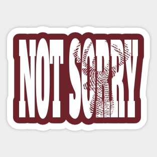 Buck Hunting Not Sorry Sticker